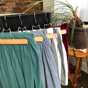 Forest Green Pique Circle Skirt - AA M/L